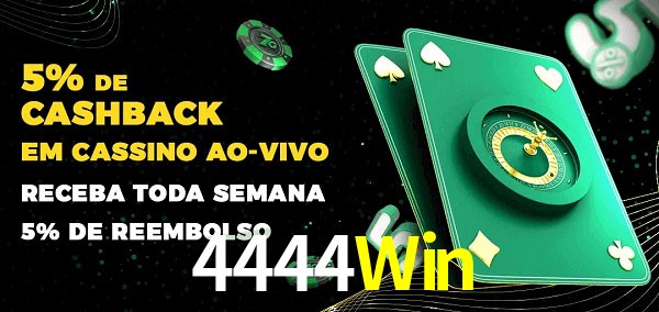 Promoções do cassino ao Vivo 4444Win